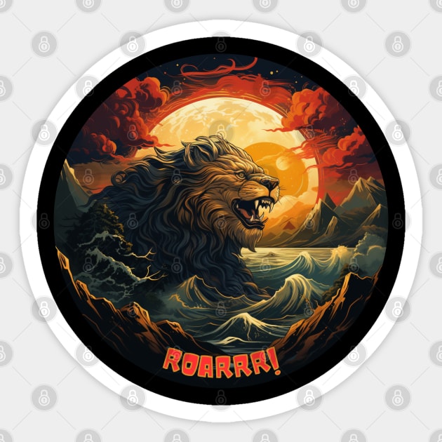 ROARRR.... Sticker by baseCompass